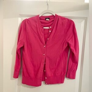 J Crew Pink Cardigan